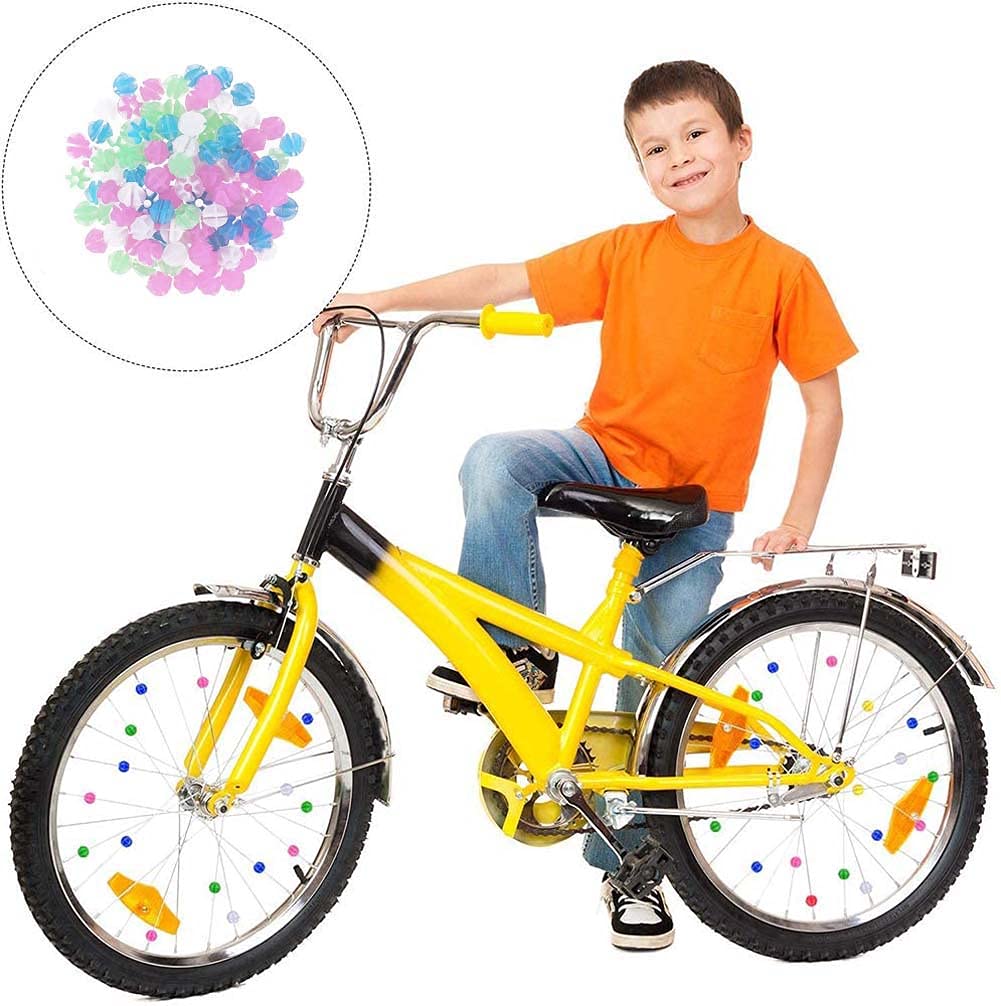 Kit De 72 Perles Réflecteurs Pour Rayons De Vélo - Multicolores, Clipser Facilement, Pour Enfants Et Adultes