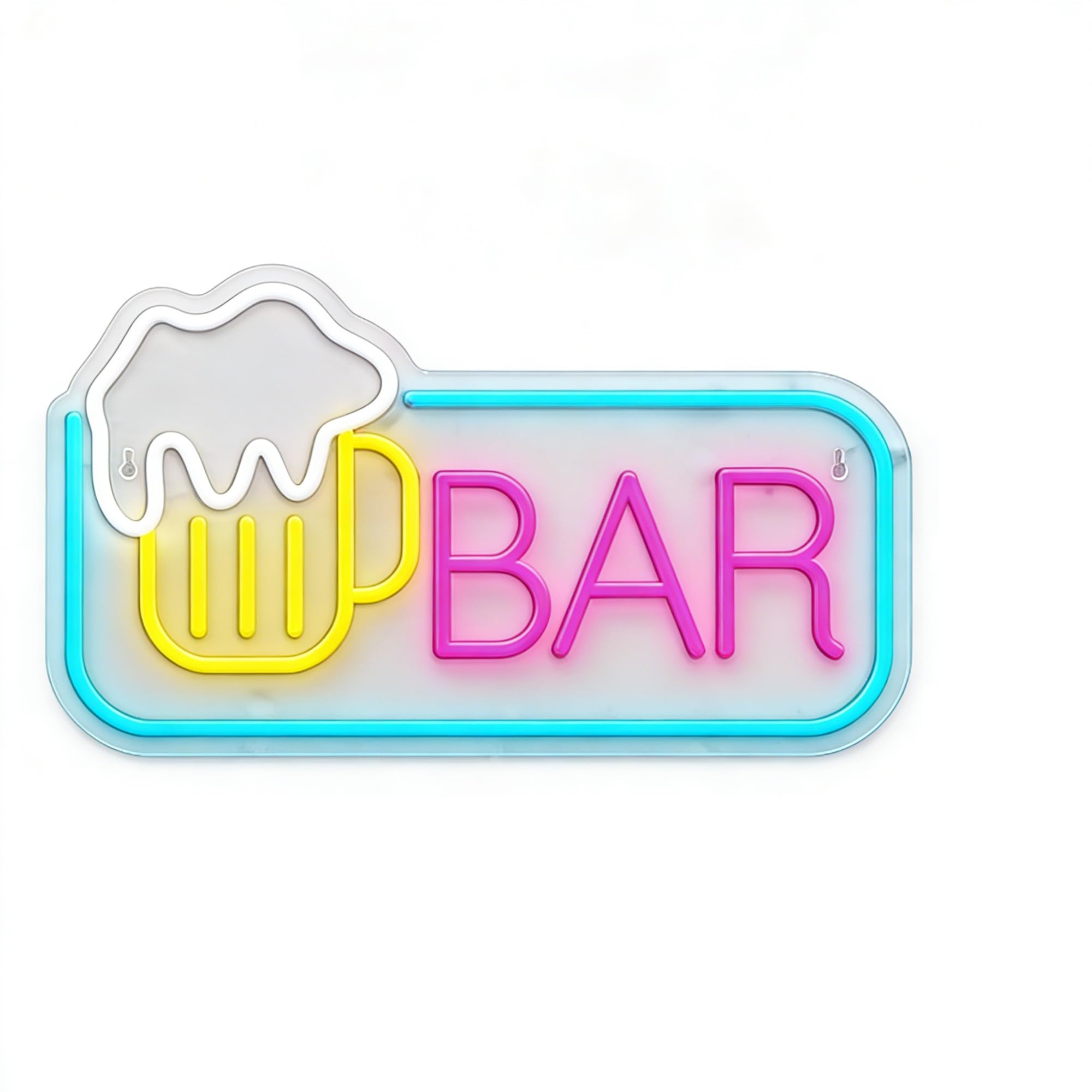 Dimmable Bar Neon Sign USB LED Beer Cocktail Light for Home Decor