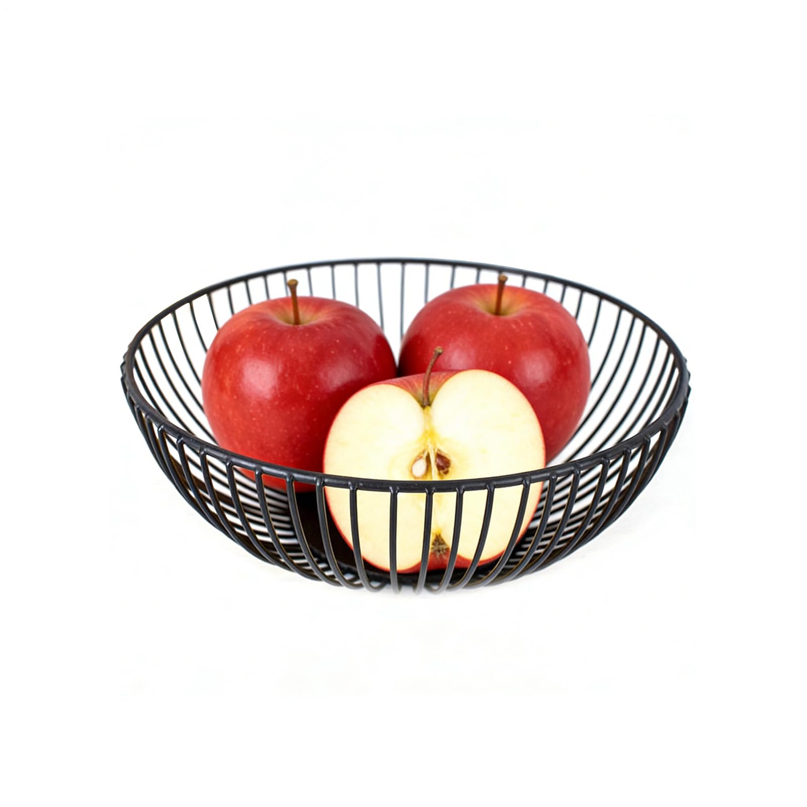 Cuenco de frutas de alambre metálico ideal como bandeja de servicio para fiestas