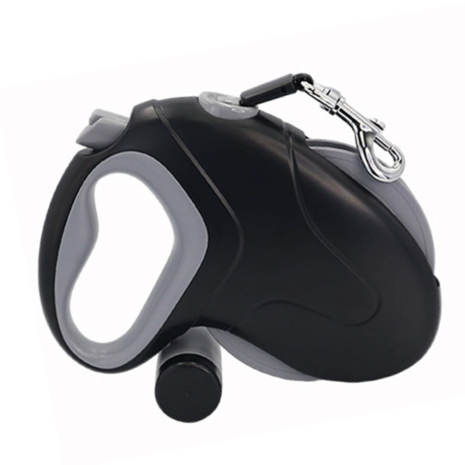 Sorandy 360 Anti-Winding 33ft Einziehbare Hundeleine, U-förmige Ausgangsleine, Einhändige Pause-Lock-Leine mit Anti-Rutsch-Griff, Ideal für Kleine Mittelgroße Hunde (Schwarzer 10M reflektierender