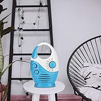 Vista 3 de Yoidesu Radios de ducha portátiles, altavoz FM AM ajustable, altavoces de ducha de baño Radio con mango superior