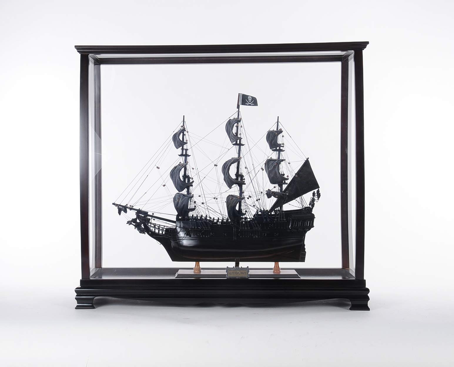 HomeRoots Decor 13-inch x 34-inch x 31.5-inch Medium, Display Case for Tall Ship