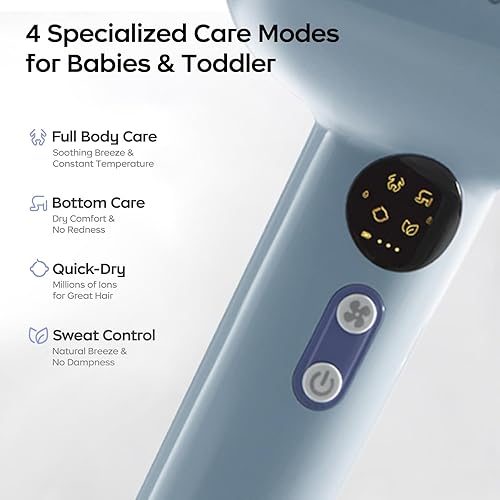 Miniatura 8 de Bc Babycare Máquina de alimentos para bebés licuadora de alimentos para bebés, frutas, verduras y carnes y Bc Babycare Secador de pelo inalámbrico