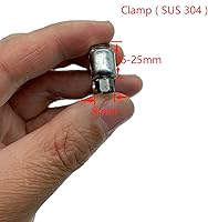 Vista 3 de Tapa de refrigerante de silicona reforzada universal azul de 1/2 "(13 mm) con abrazadera para calentador de derivación Puerto de agua de vacío Kit