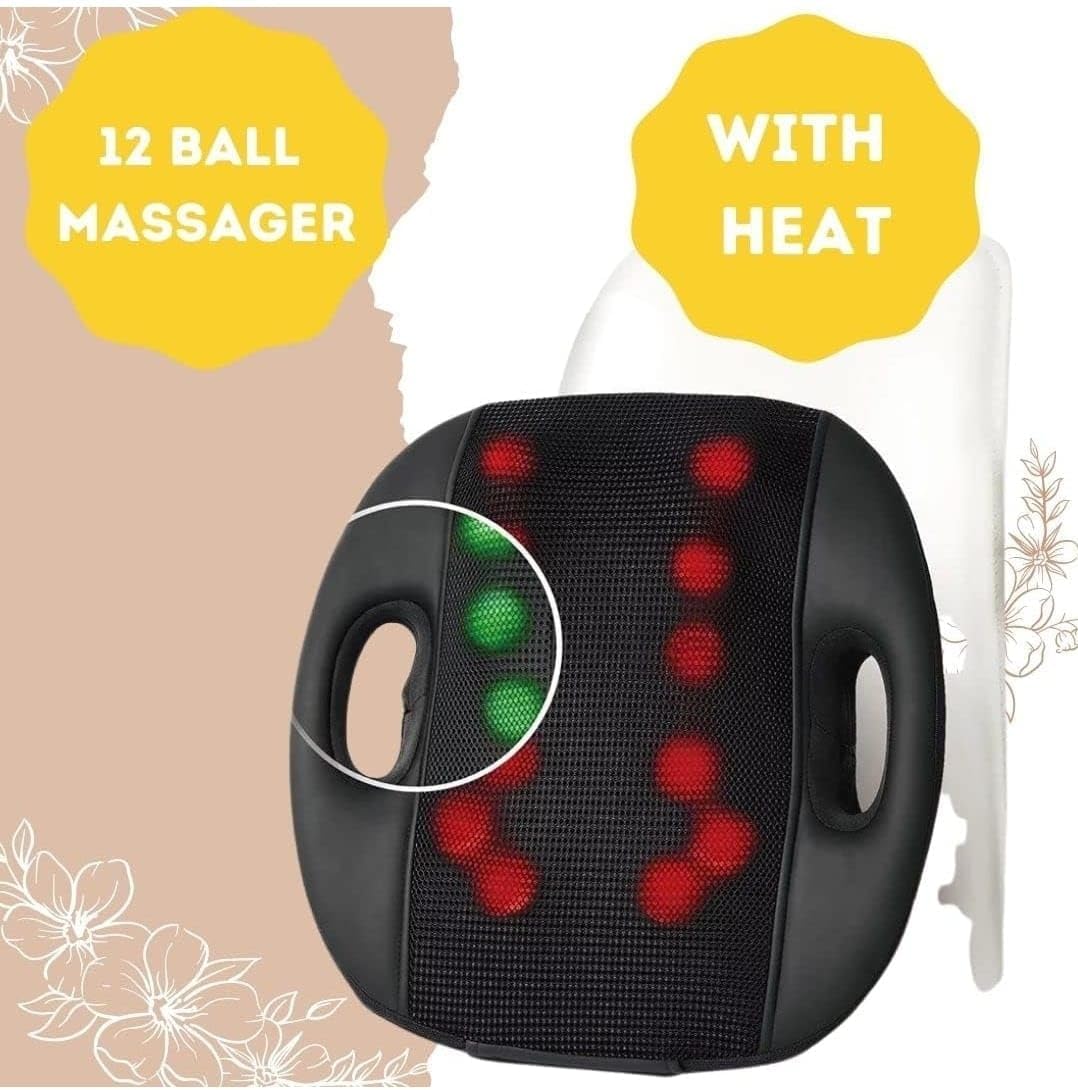 DR BWC Corded Electric Blueidea Back Massage Cushion Car Seat Massager Portable Massage For Back Pain Back Massager For Chair And Sofa 3D Back Massager 12 Ball Massager Deep Massage Cushion DR BWC Corded Electric Blueidea Back Massage Cushion Car Seat Massager Portable Massage For Back Pain Back Massager For Chair And Sofa 3D Back Massager 12 Ball Massager Deep Massage Cushion