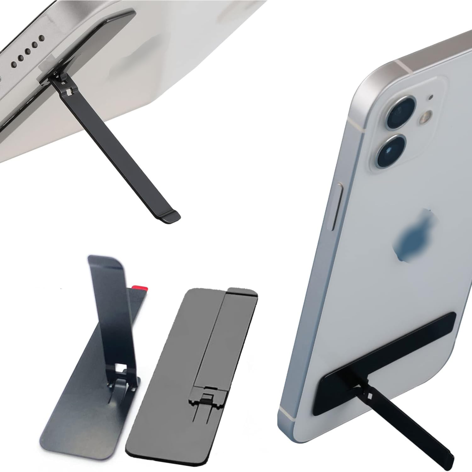 SELLERFLOR Mobile Phone Kickstand Vertical and Horizontal Adjustable Multi-Angle Foldable Thin Light-Weight Pocket Aluminum Stand Compatible with Any Phone (Black Color-1 PCS) (B0CMJ82BYM) Amazon Price History, Amazon Price Tracker