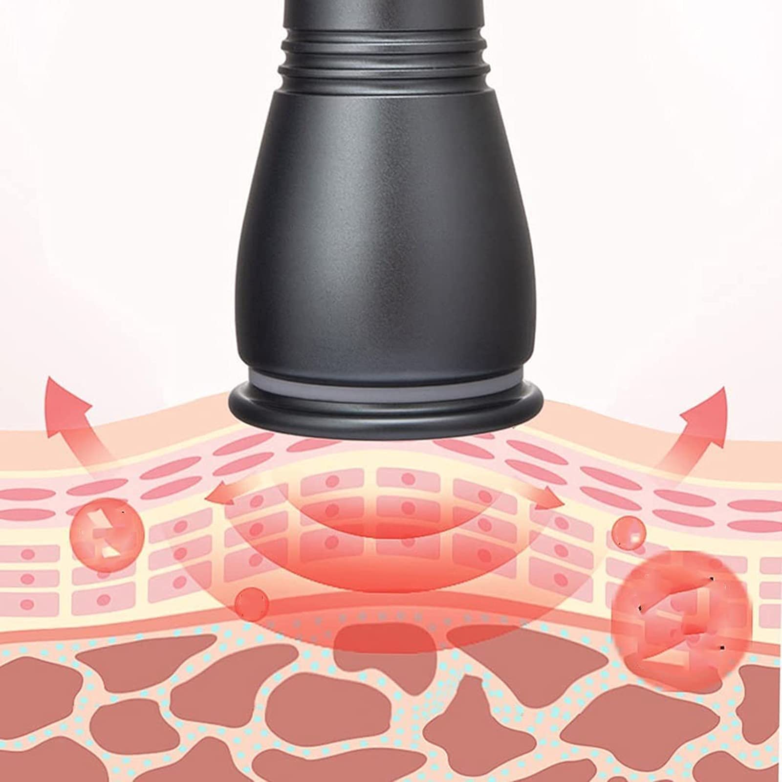Masajeador raspador, máquina eléctrica de masaje corporal con ventosas, herramienta Gua Sha, ventosas con compresas calientes, máquina de rejuvenecimiento de la piel para spa de drenaje linfático pa