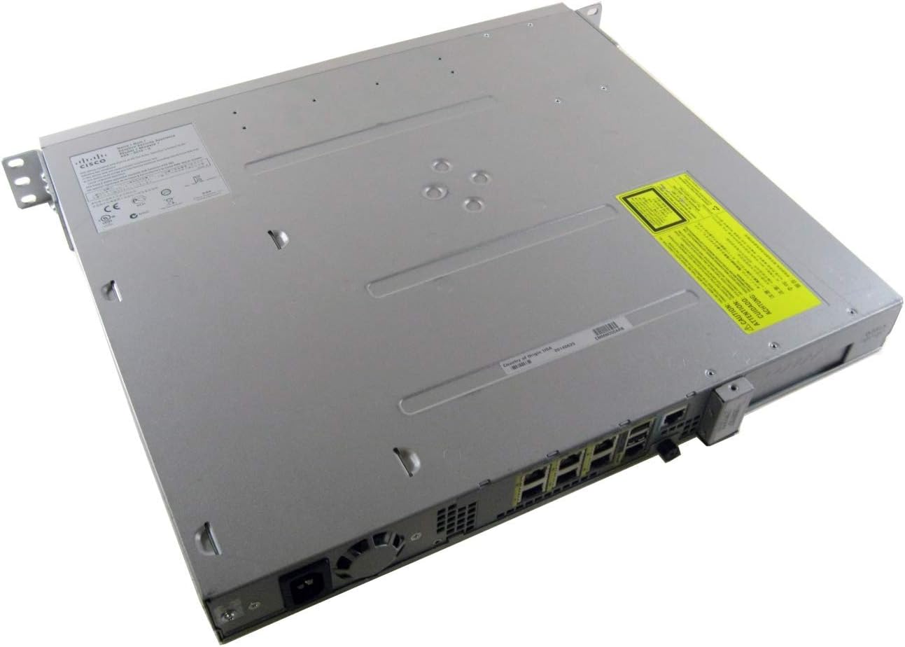 Cisco ASA5512-K9 with SW, 6GE Data, 1GE MGMT, AC, 3DES/AES, ASA 5512-X (Renewed)