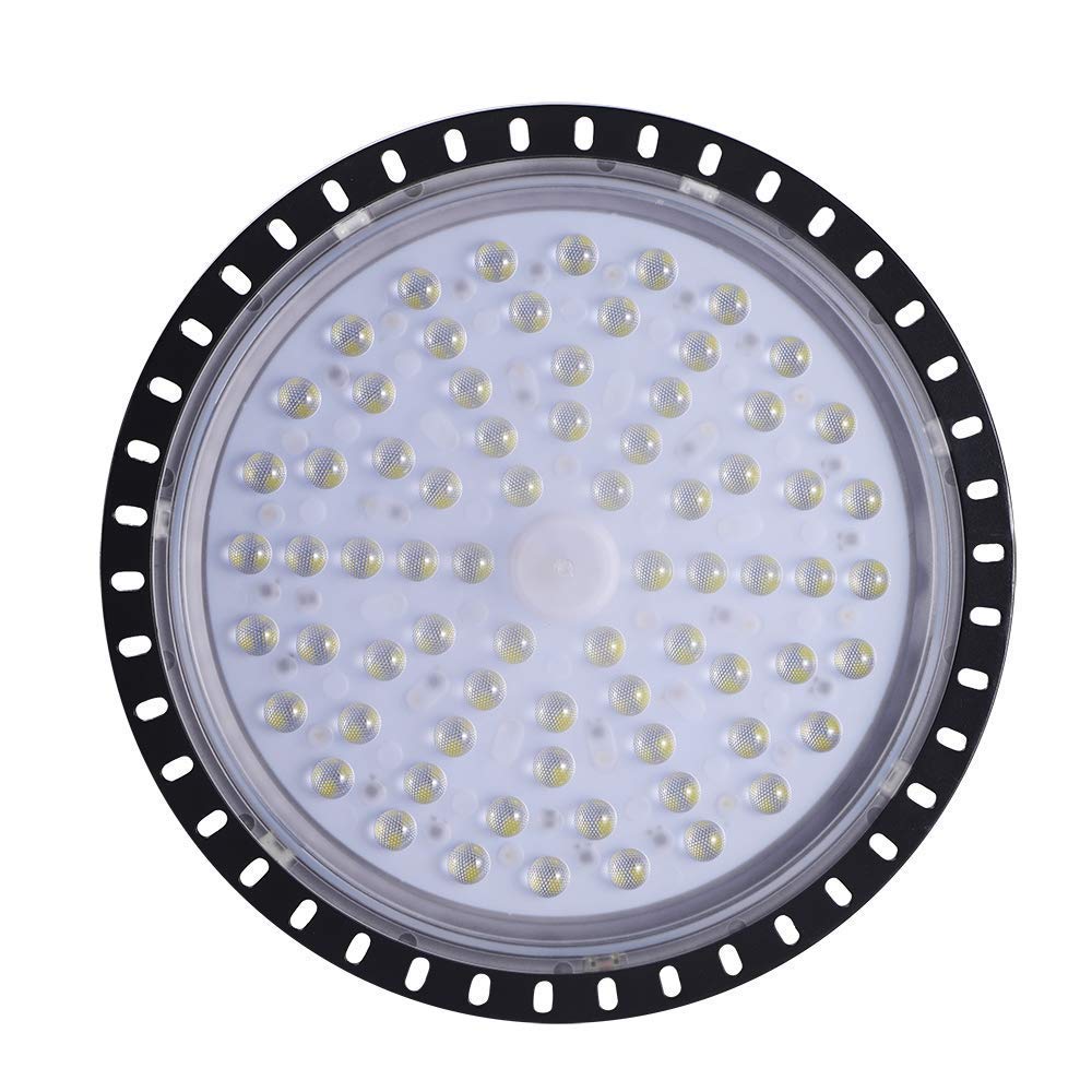 Viugreum 10 Pack 300W UFO LED High Bay Light 30000LM 6500K Daylight White Ultra Thin LED Warehouse Lighting — view 3
