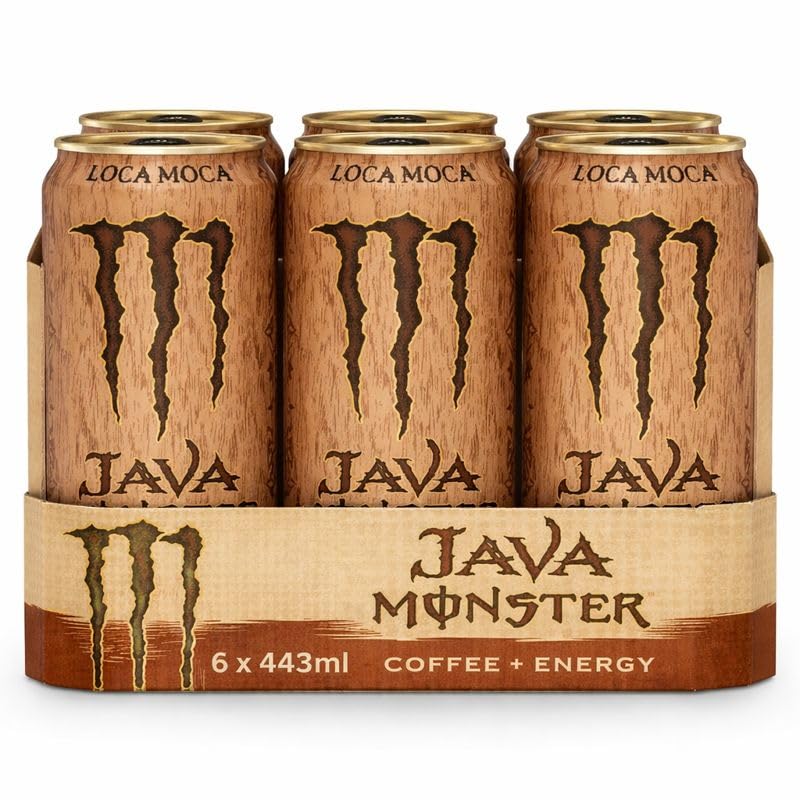 Monster Energy Java Loca Moca Coffee + Energy Drink (Pack Of 6) - 443ml Can By COUGAR | Smooth Mocha Coffee with Chocolate Flavor | High Caffeine Ready to Drink Energy Beverage | Boost Energy, Focus & Performance - (Imported-USA)-image-30