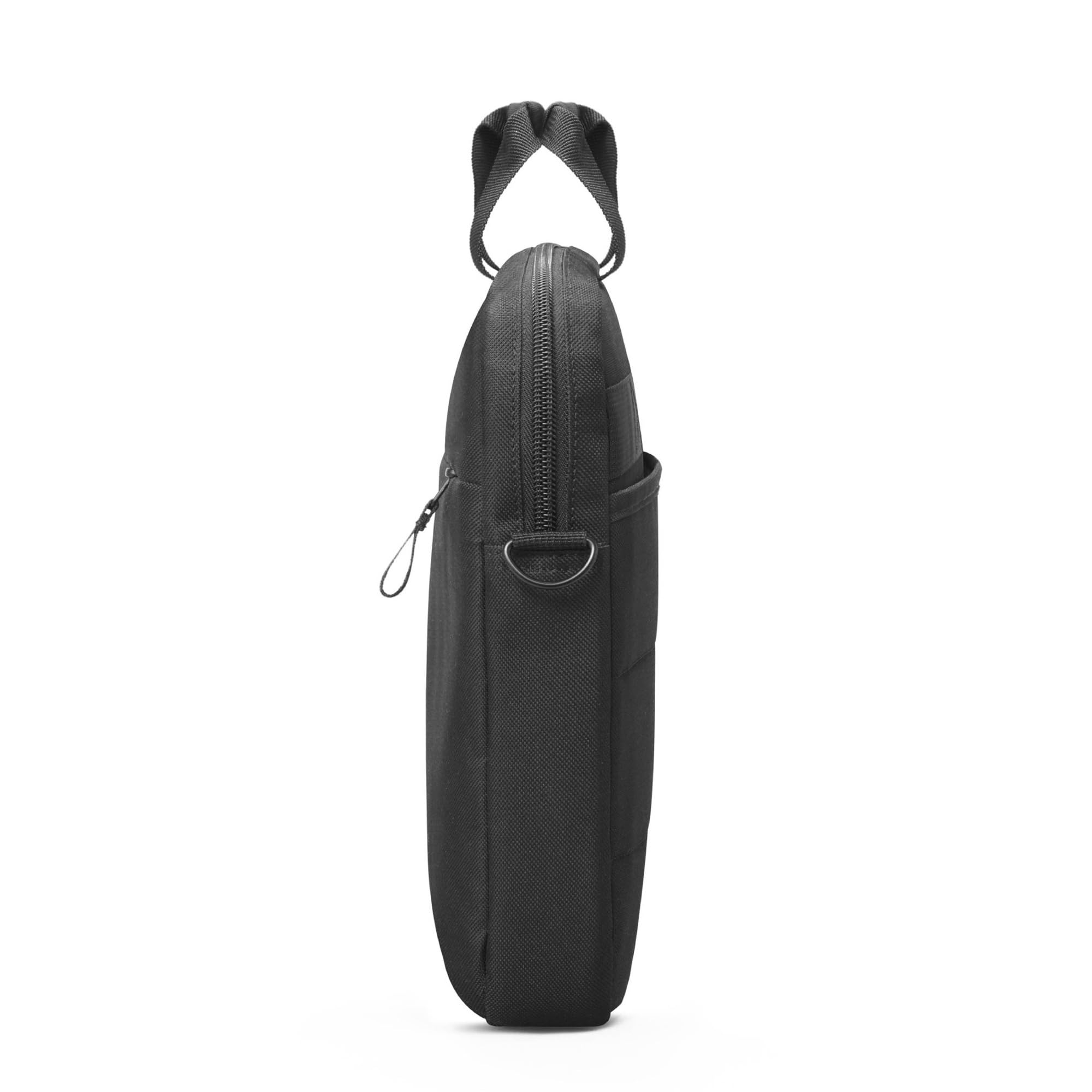 HP Professional TopLoad Briefcase Messenger Bag for Laptop/Chromebook/Mac, RFID, Suitcase Pass-Through - Grey