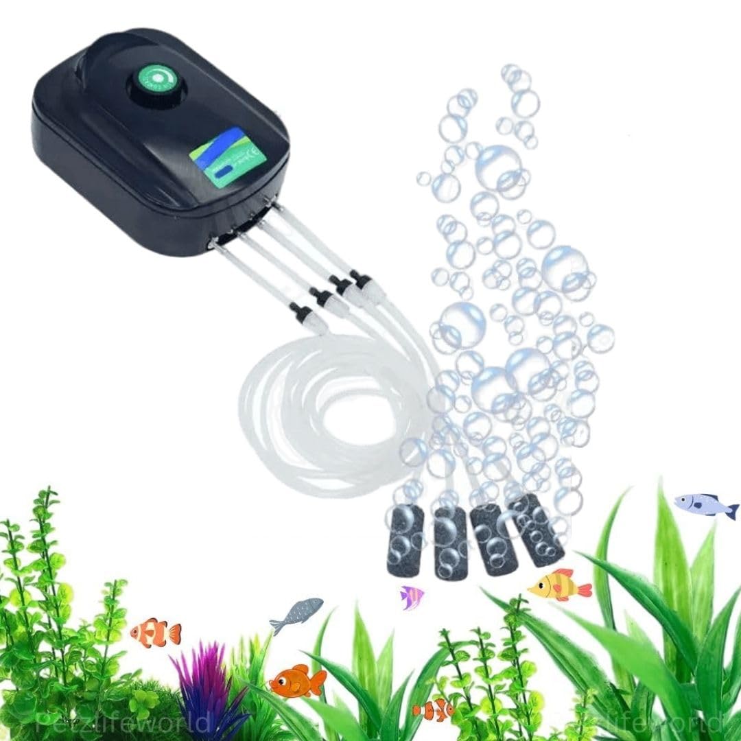Sobo SB-948 Air Pump for Aquarium Fish Tank with Free Airtube and Air Stone | 4 Outlet | Power : 8W | Output : 4 * 3L/min | Pressure : 0.02Mpa (B0CFFYSC8J) Amazon Price History, Amazon Price Tracker