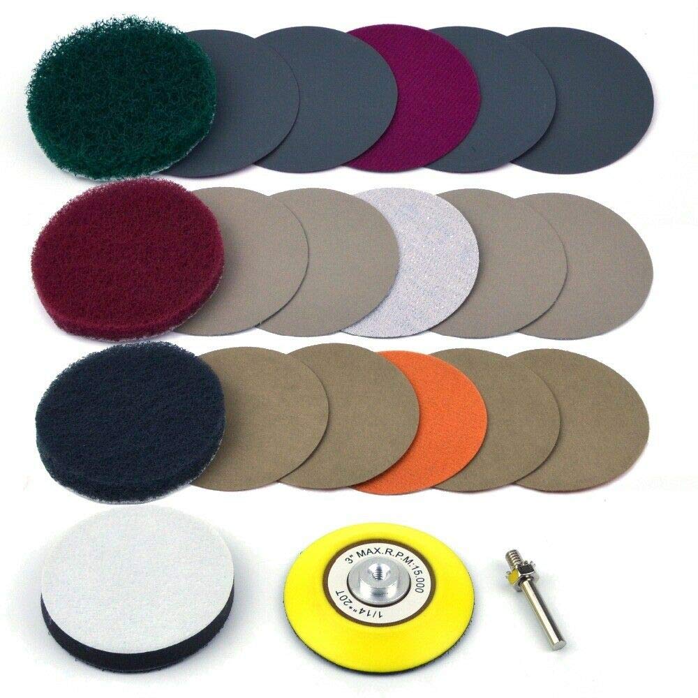 3NH® Car Headlights Polishing Kit 3 Inch DIY 21 Pcs/Set for Cloudy Lights Tail Lights-image-40