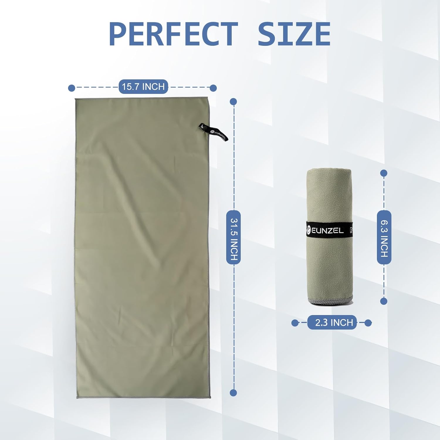 Eunzel Microfiber Workout Towel,Quick Dry Silver Ion Absorbent Sweat Gym Towel for Workout, Camping, Travel, Exercise& Fitness 31.5"x15.7", Set of 5 Colorful - Image 7