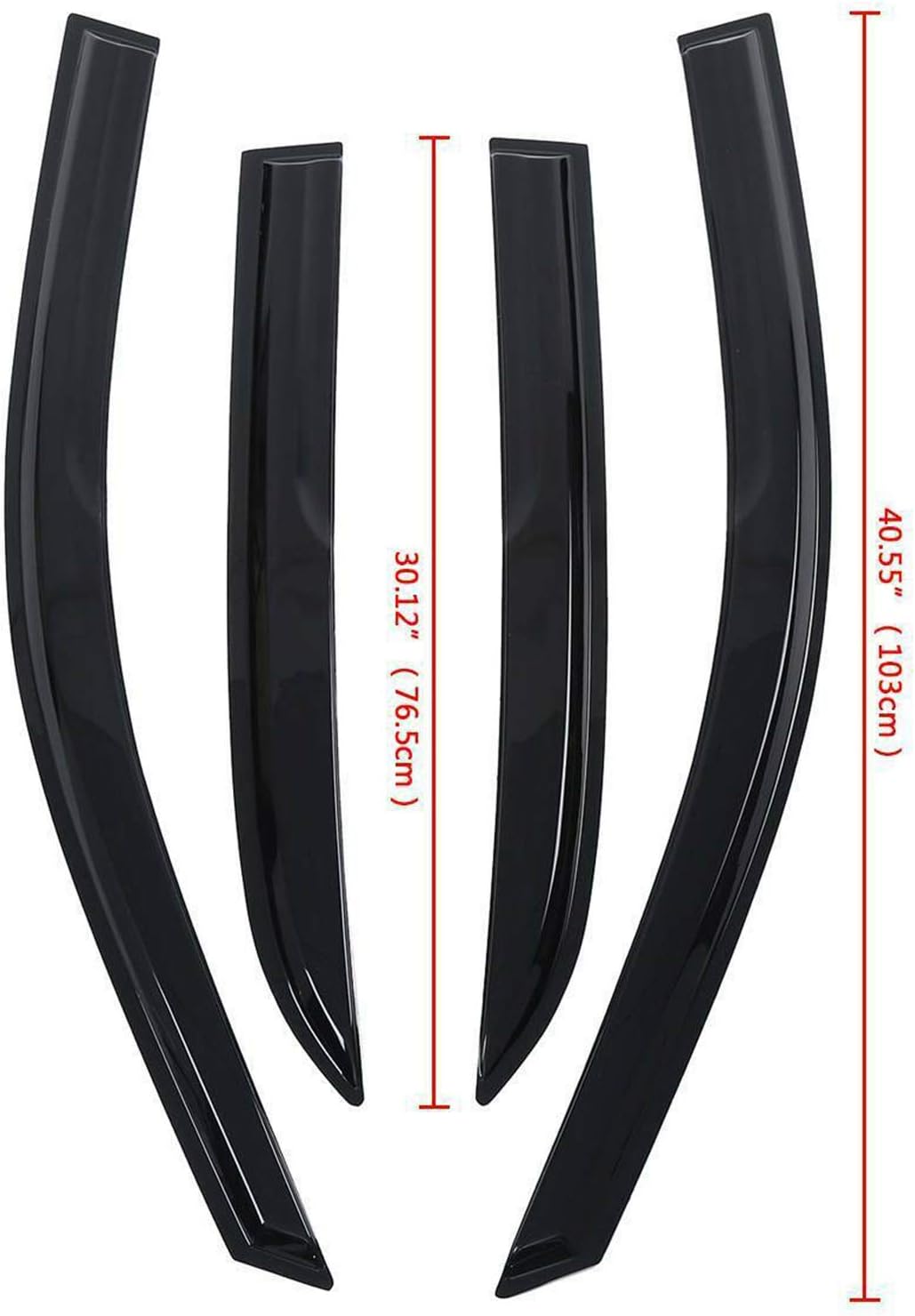 Window Visor Vent Rain Guard Deflector Replacement for Honda Accord 4 Door Sedan 2003 2004 2005 2006 2007