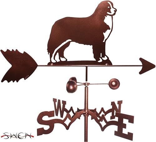 SWEN Products Hecho a mano Bernese Mountain Dog Garden Stake Weathervane ~ Nuevo ~