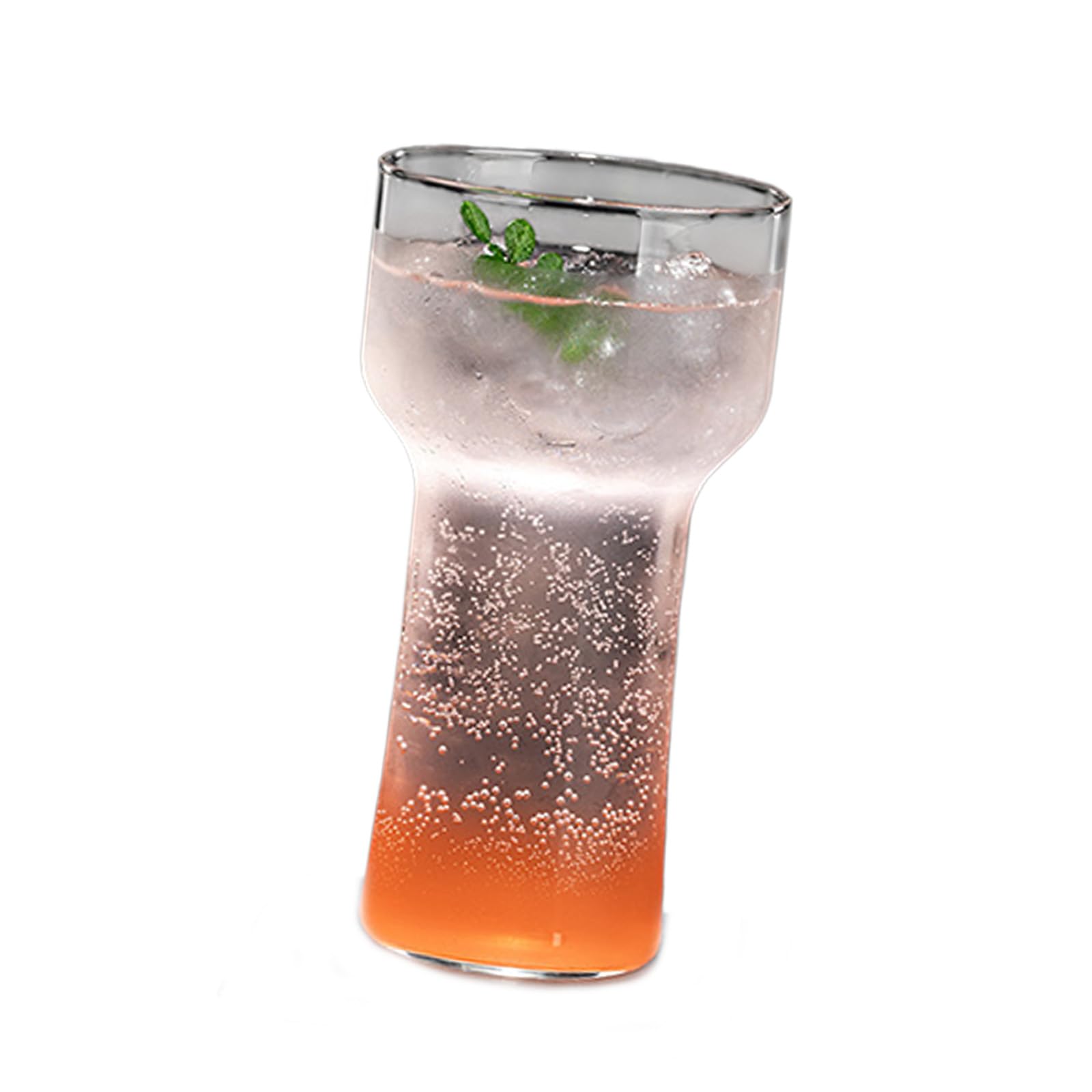 Hredyqw Creative Torch Shaped Glass Mixing Cup For Cocktails Coffee And Beverages Cocktail Coffee Cup Drinking Glasses