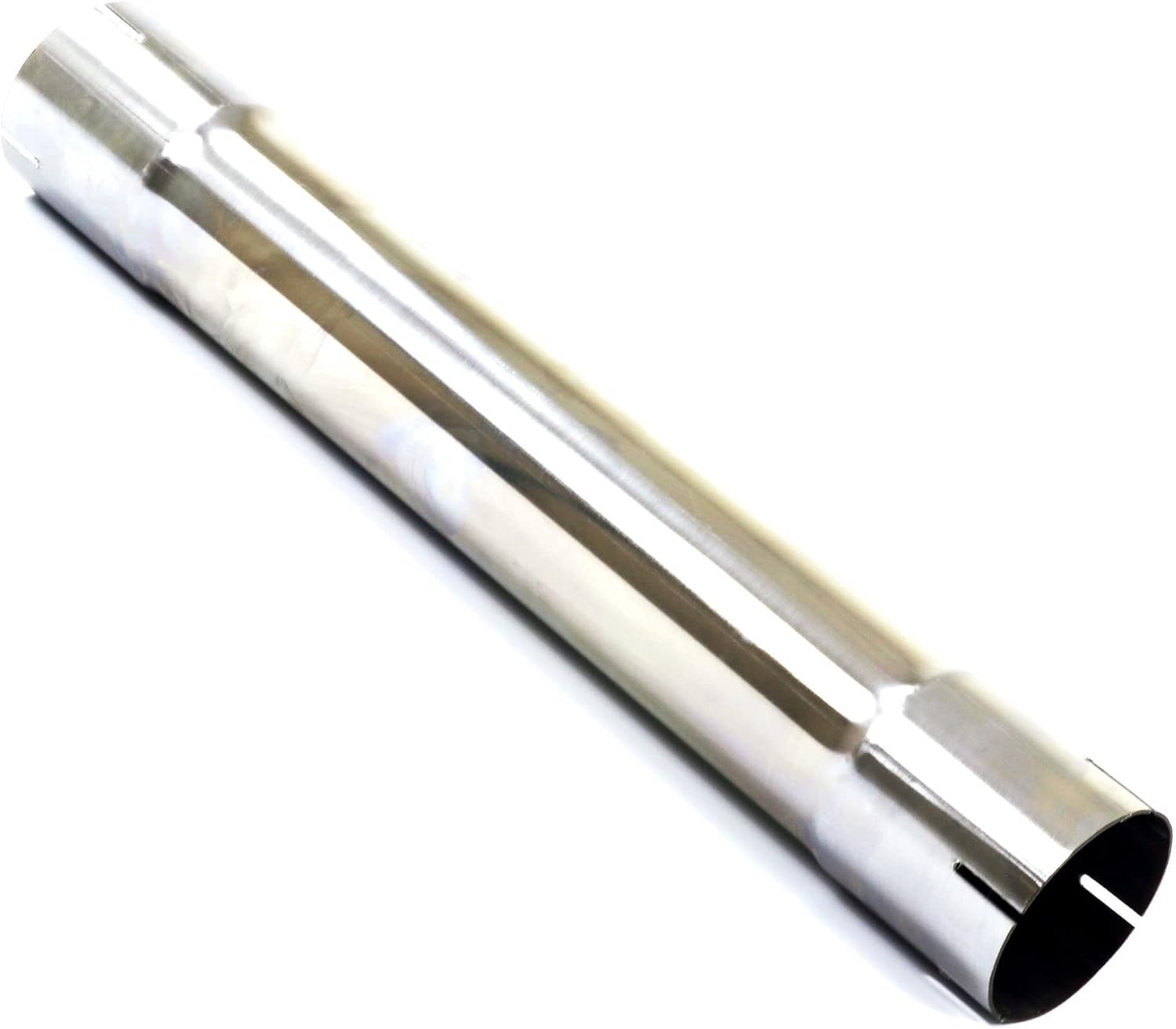 TOTALFLOW 20-409-400-152S Straight Slip-On Diesel Exhaust Pipe 4 Inch Inner Diameter (Slotted) | 4 Inch Inner Diameter (Slotted)- 20 Inch Long