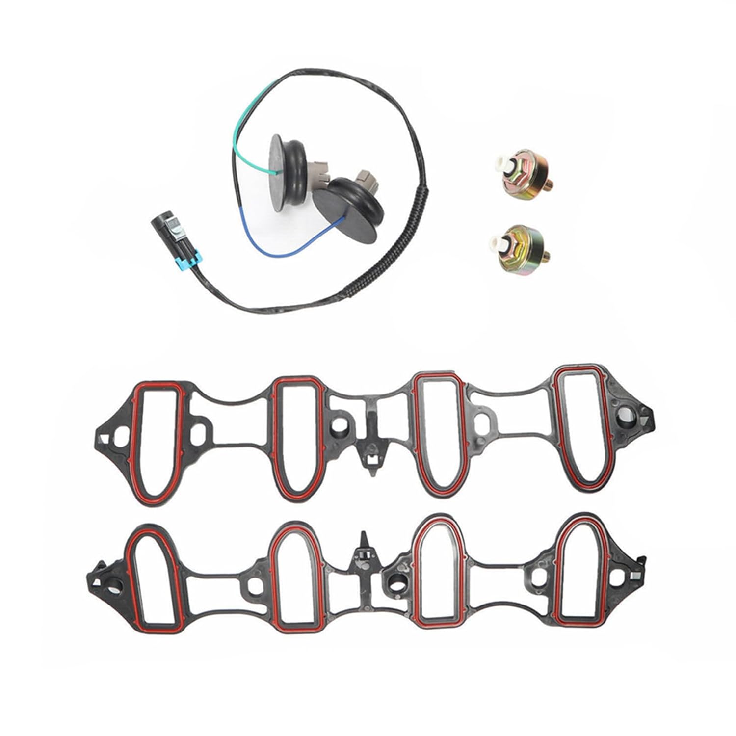Knock Sensor Harness Intake Manifold Gasket Kit Fit for Silverado 1500 1999-2006, for Suburban 1500 2000-2007 12601822 12589867