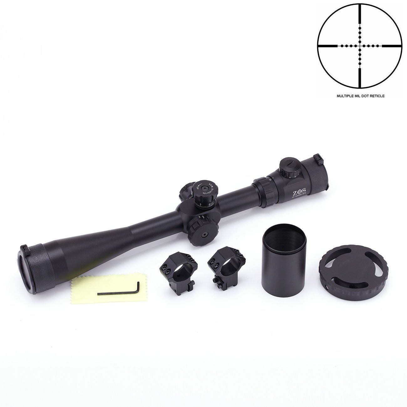 Buy Ridgeyard Riflescope ZOS 1040x50 SFE IR Swat MilDot Tactical