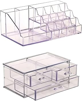 Vivart 3 Çekmeceli Makyaj Düzenleyici Organizer Set Makyaj Fırçalık Çok Renkli Tek Ebat