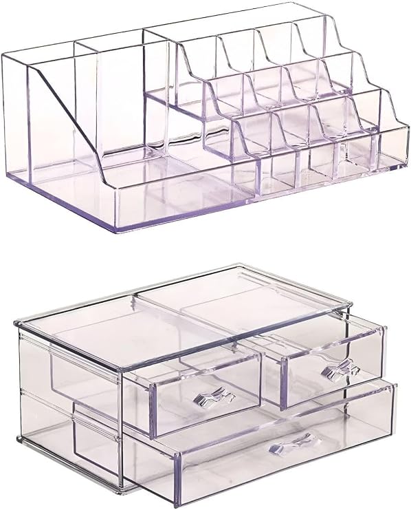 Vivart 3 Çekmeceli Makyaj Düzenleyici Organizer Set Makyaj Fırçalık Çok Renkli Tek Ebat