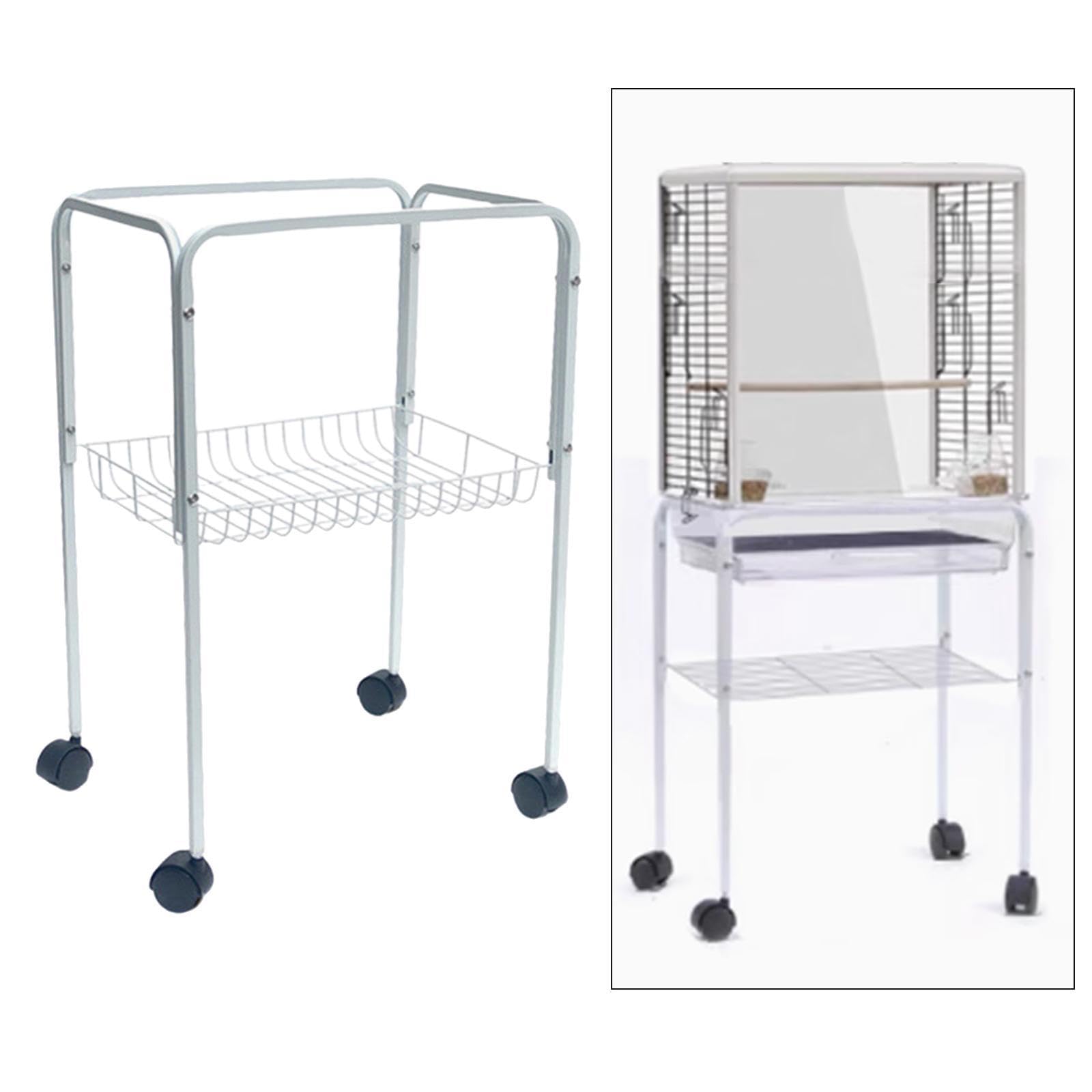 Support pour Cage à Oiseaux, Support pour Cage d'animal de Compagnie, étagère de Rangement Simple et Multifonctionnelle, Plateau à Parfum, Table D, Blanc