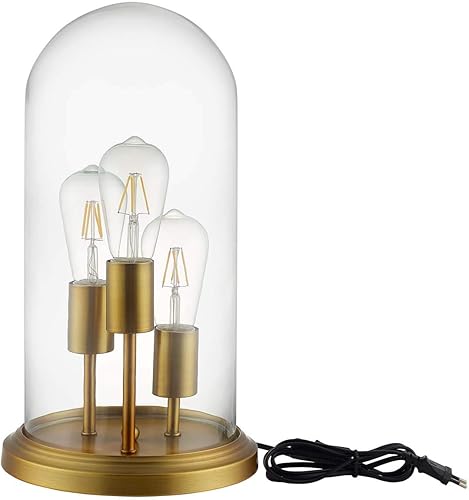 Modway Admiration - Lámpara de mesa auxiliar de latón vintage de metal y vidrio