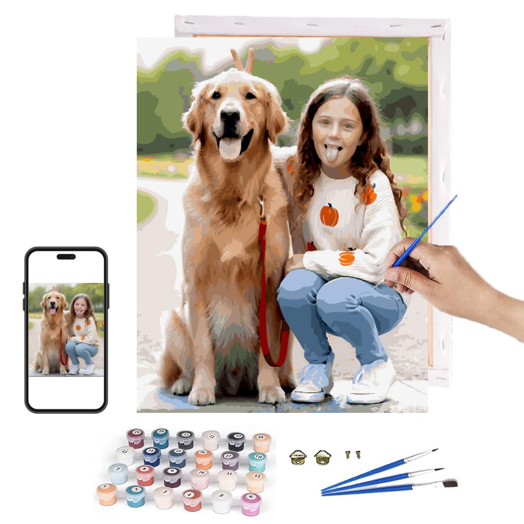 DIY Custom Paint by Number Kit 12x12