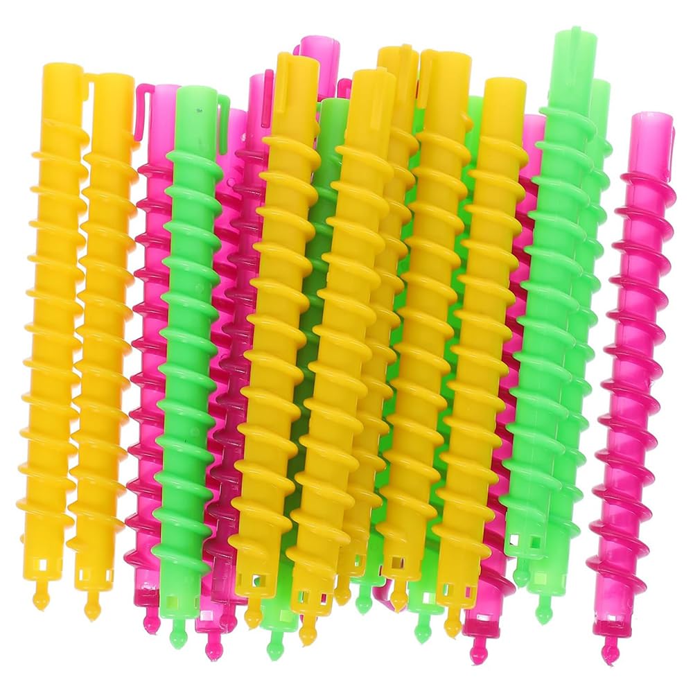 20pcs ZONADAH Spiral Hair Perm Rod 15cm Colorful Plastic Hair Barber Hairdressing Styling Curling Perm Rod Hair Rollers Salon Tools for Women Girls - Image 2