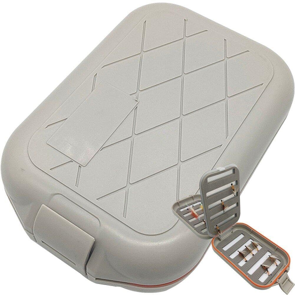4 Sided Waterproof Fly Box Fly Fishing Case Bait Lure Box Tackle Box Foam Fishing Tackle Box Small Fishing Lure Box for Fly Flies