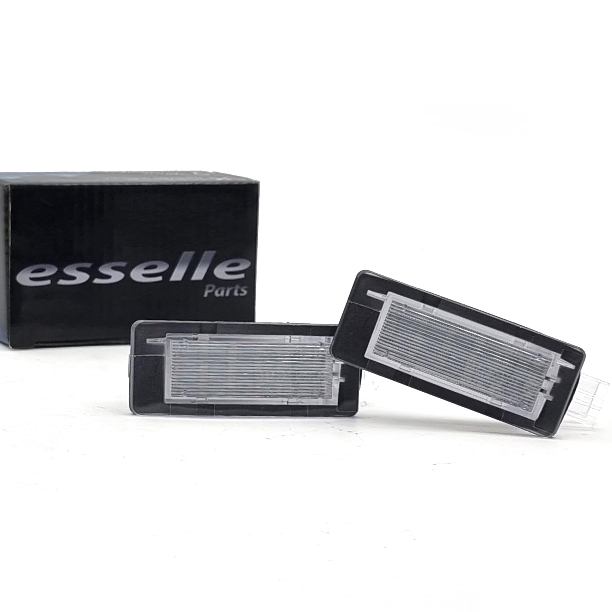Placchette Luci Targa LED Compatibili con Renault Captur Espace 4 Laguna mk2 Laguna 3 Latitude Modus Scenic 2 Scenic 3 Scenic Xmod Zoe 18 SMD CANBUS 6000K Bianco Ghiaccio Plug & Play Nessun Errore