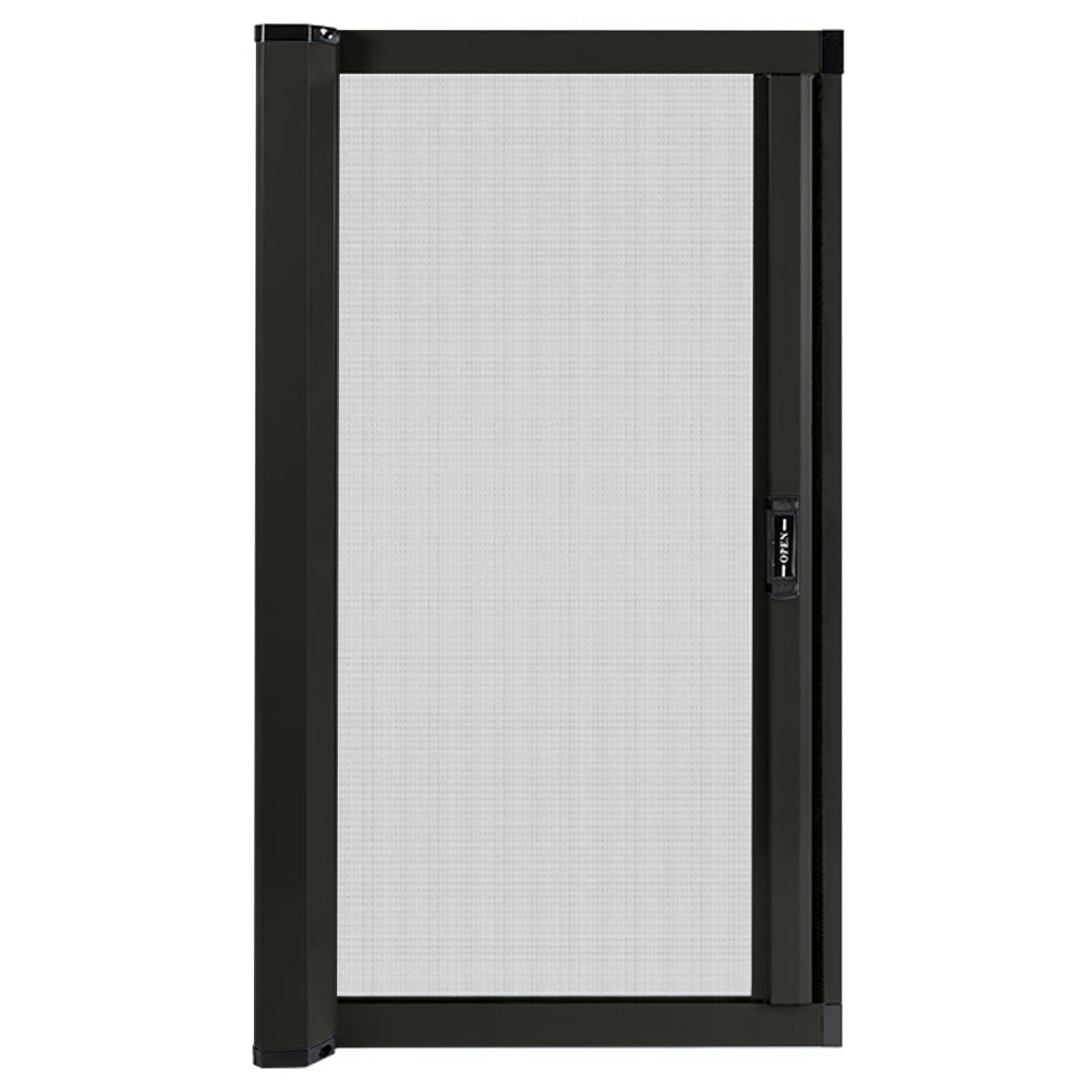 Mosquitera retráctil para ventanas, red de rodillo de rebobinado automático, mosquitera antidesgarros, marco de aluminio, protección contra insectos fácil de instalar para el hogar