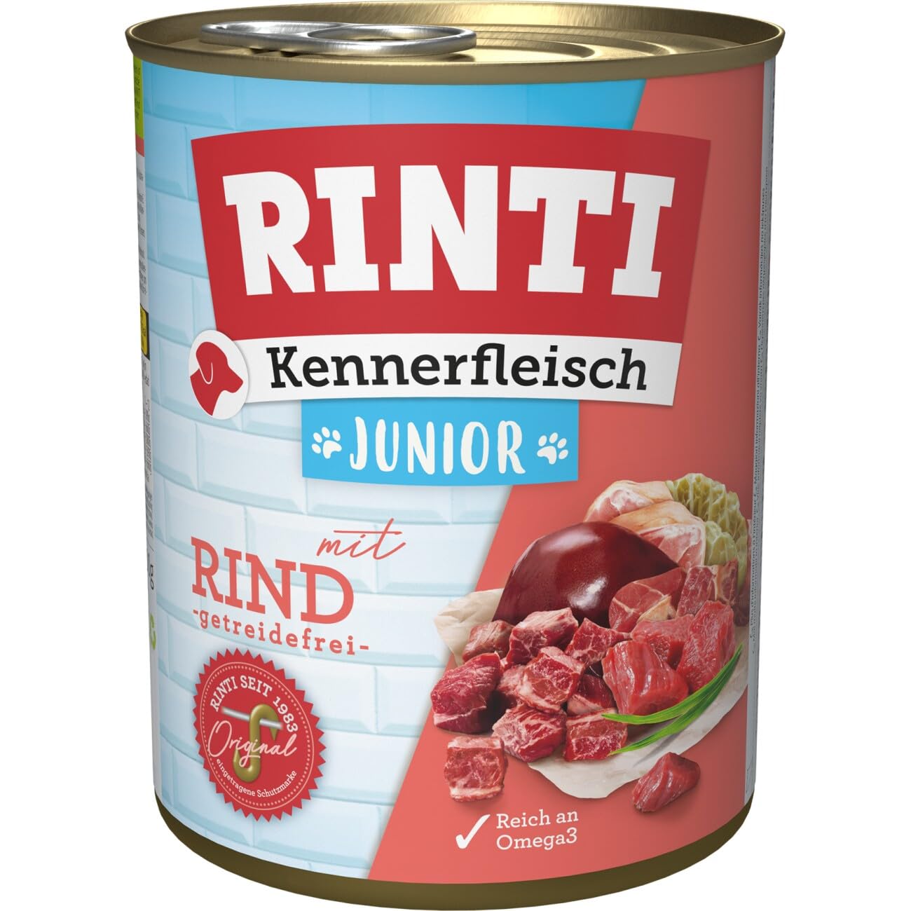 Rinti Kennerfleisch Multipack Junior 24 x 800 g mit Huhn und Rind