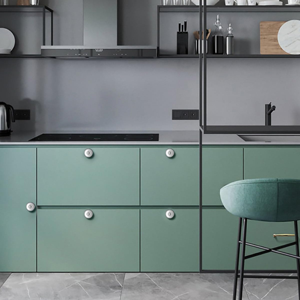 Fingerprint Drawer Lock Keyless USB Rechargeable Aluminum Alloy Panel Abs Body Replacement for Home Office Furniture Silver