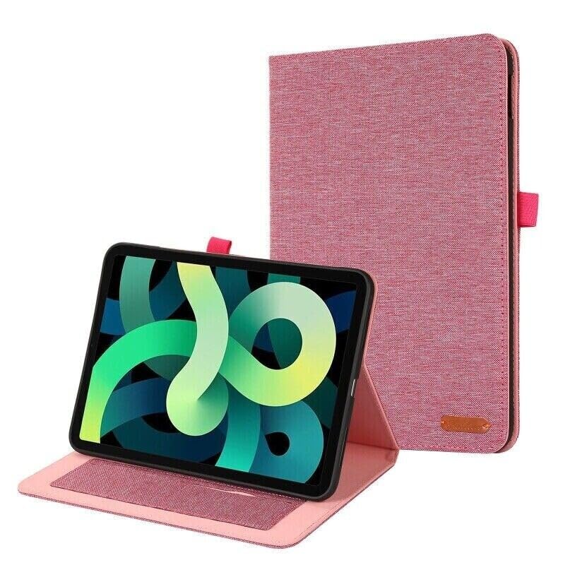Étui iPad Pro 11 M4 antichoc rose avec rabat support multi-angles