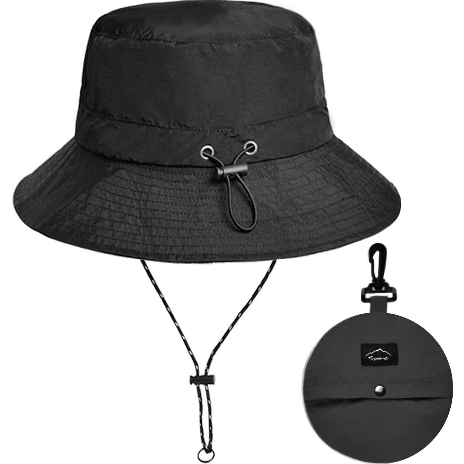 Waterproof Nylon Sun Hat UPF 50+ with Adjustable Strap for Surfing Water Sports Sun Hat UPF 50+ For Men | Sun Protection  main image 3