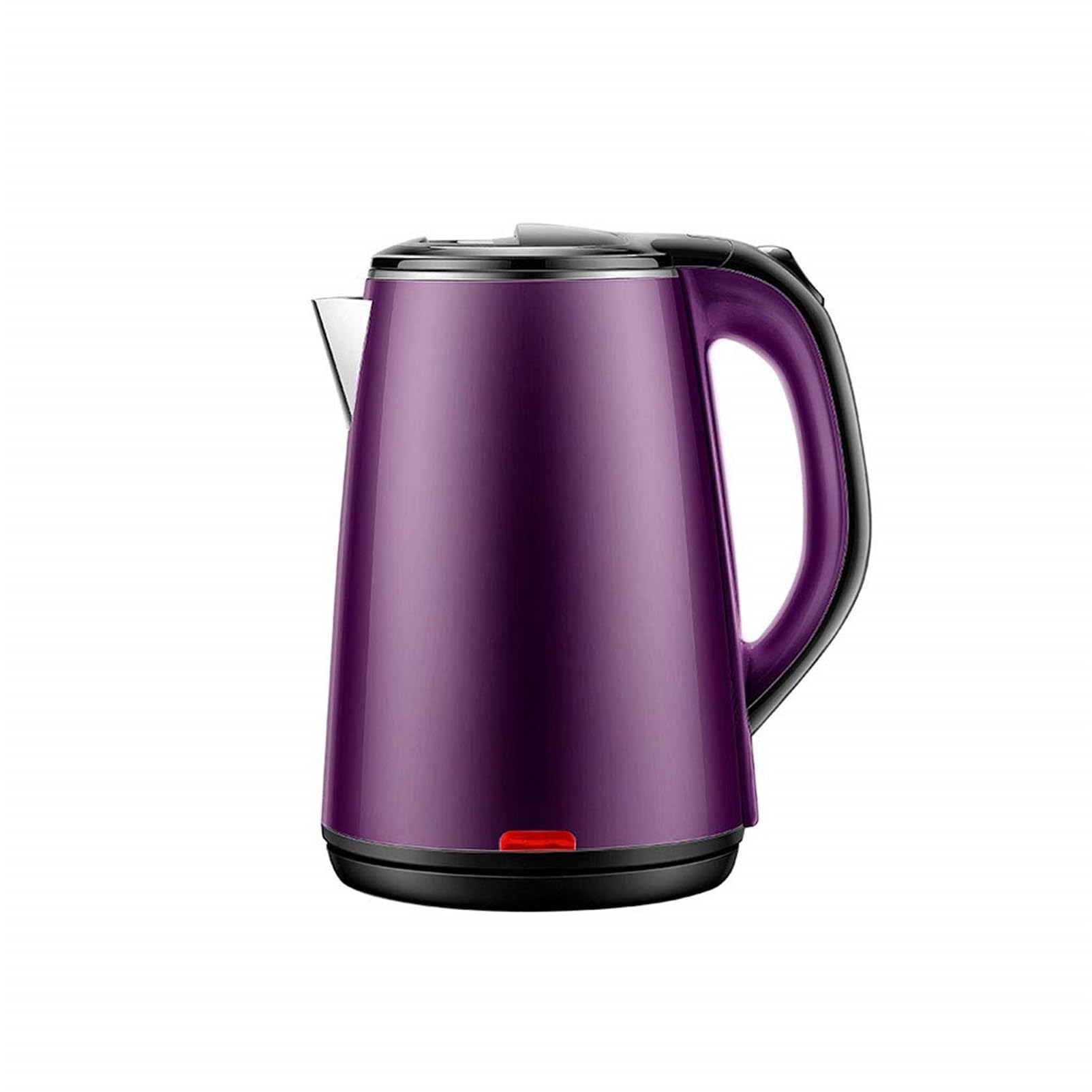 Hervidor eléctrico de gran capacidad, apagado automático, para uso doméstico, 24 horas de aislamiento, 1500 W, acero inoxidable integrado, 1,8 L, color morado