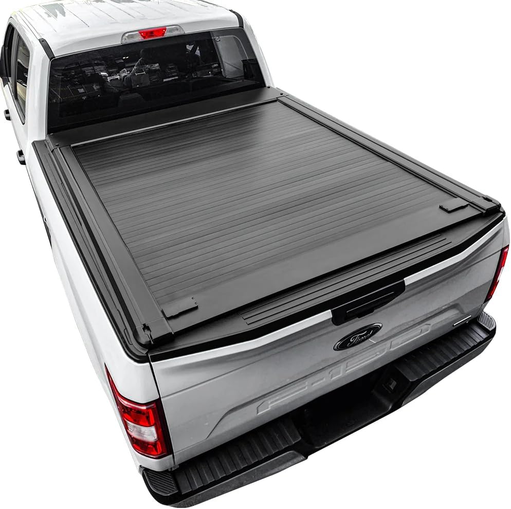 Syneticusa MR Retractable Truck Bed Cover for Ford F-150 2004–2026 | 6’7” (78.9”) Bed | Aluminum Hard Retractable Tonneau Cover | One-Person Installable, Easy Installation | Waterproof, Low-Profile