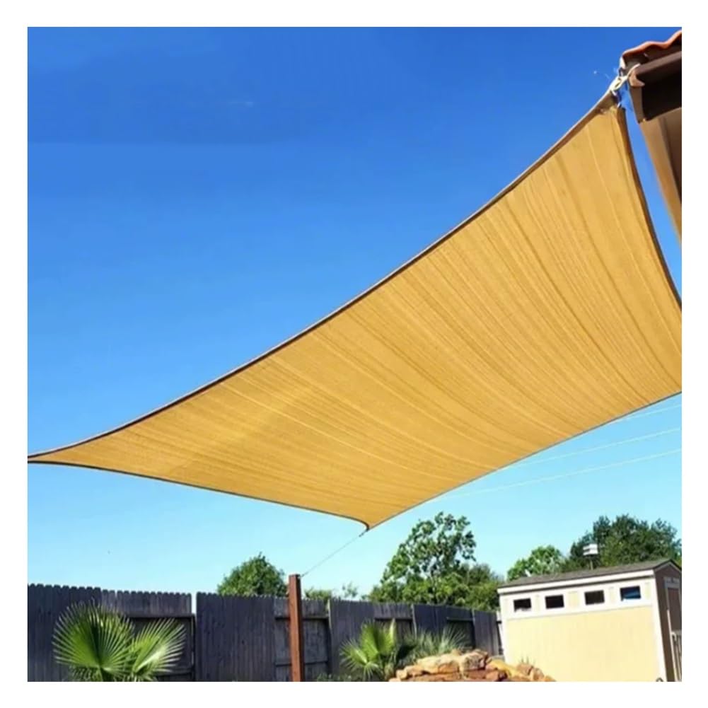 GRRICEPL 55% Sun Shade Cloth Mesh Tarp With Grommets, Outdoor Woven Sun Shade, for Outdoor Garden Lawn Plant Sun Shade Cloths for Kennel Chicken Coop(8x8 m)