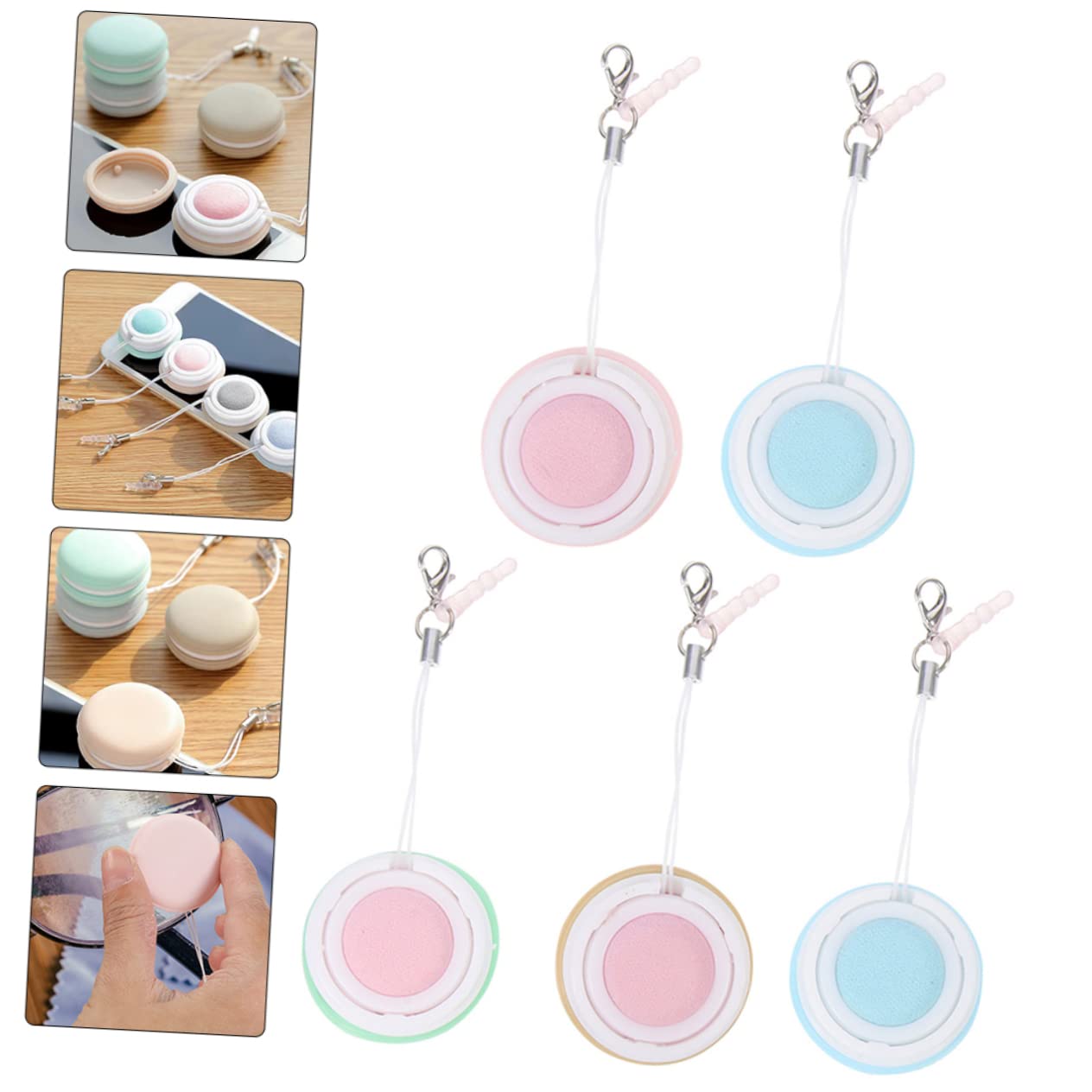Didiseaon 5 Set Di Panni Per La Pulizia Delle Lenti Per Occhiali in Microfibra Antigraffio Riutilizzabili 5 Pezzi*5