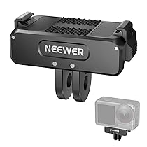 NEEWER Adattatore di Montaggio Magnetico Compatibile con DJI Osmo 360, Action 5 Pro, 4, 3, Accessori Montaggio per Action Camera Sgancio Rapido Metallo Aggiornato con Filetto per Treppiede 1, 4″, AC011