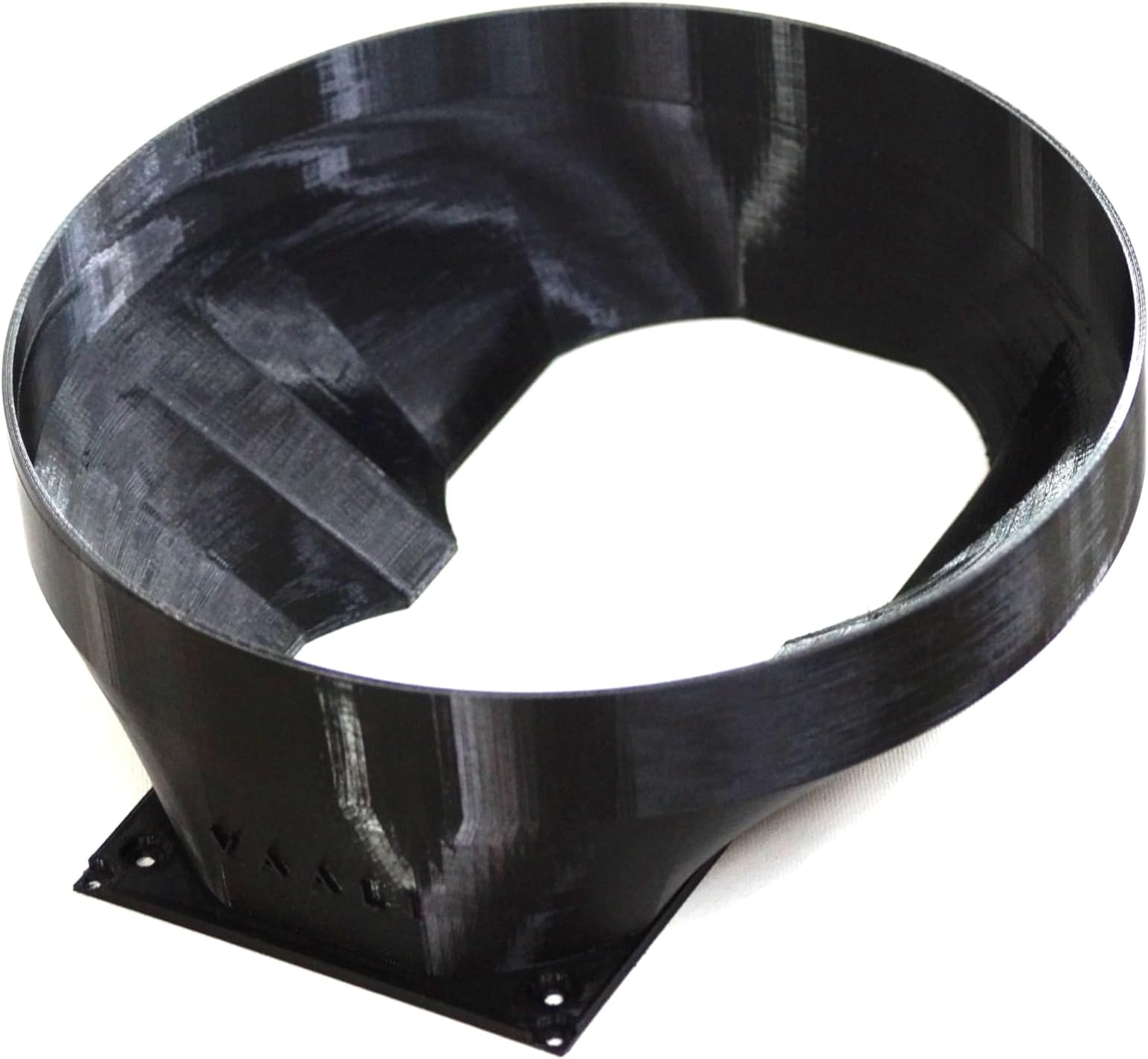 VAALI 240mm to 10 Inch Plastic Heat and Noise Management Fan Shroud for ASIC Miner Duct Hose Adapter for Antminer S19 T19 S17 T17 – 120mm Fan Vent Outlet