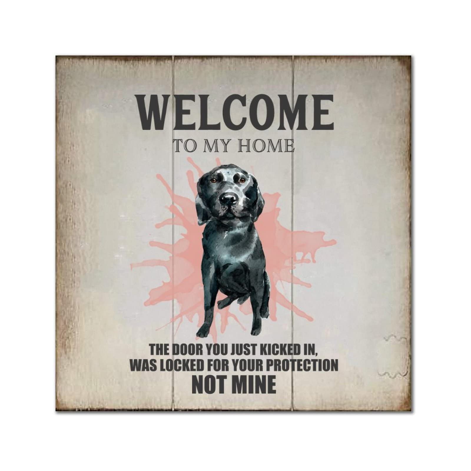 Plaque murale rétro en bois Welcome : l'idée cadeau de pendaison de crémaillère