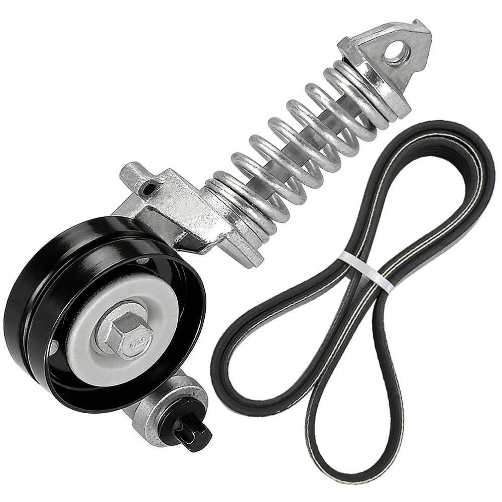 25195388 Engine Serpentine Belt Drive Kit with Tensioner Compatible with Buick Encore 2013–2019 Chevrolet Cruze 2010–2016 & Vauxhall Insignia 2011–2017 Replaces# 55565236