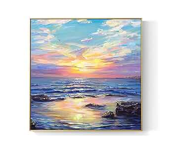 手書き油彩画 Amazon.co.jp: Arter 手書き油絵 現代絵画 手書きモダン油絵