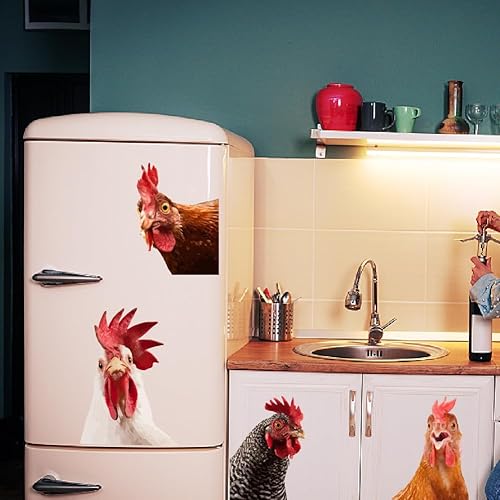 Miniatura 9 de SUPERDANT Calcomanías de pared coloridas de caballo de granja 3D para ventana, vista de ventana, caballo bebé, granja, campo, animales, fotografía