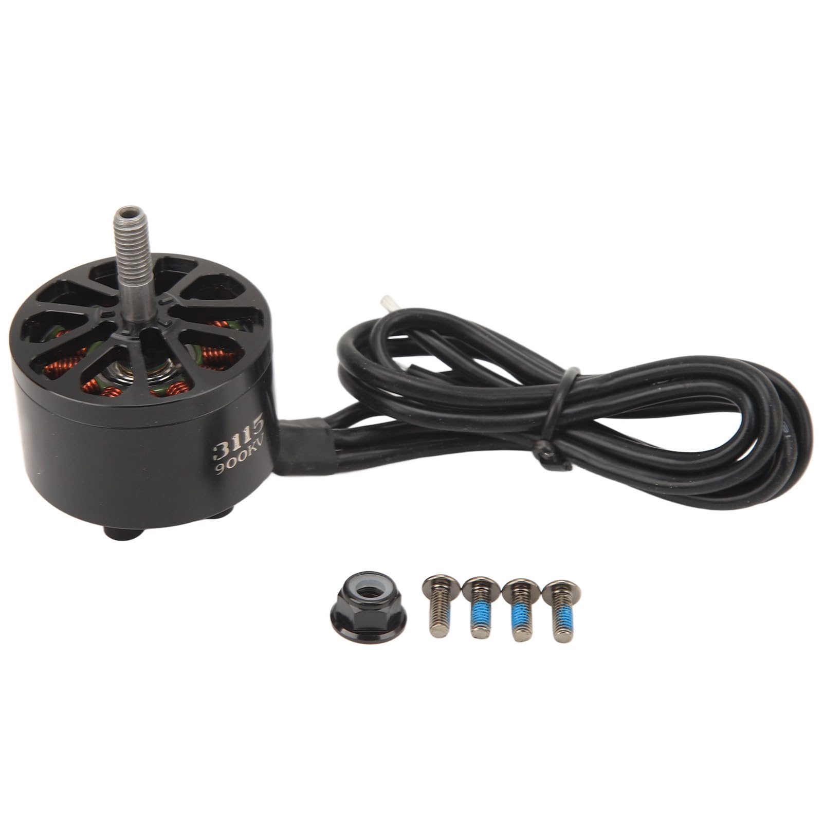 BROLEO Motore brushless per drone, rotore bilanciato preciso ad alta reattività cuscinetto di smorzamento anti pressione Motore brushless FPV CNC 6061 Alloggiamento in alluminio per 80A ESC