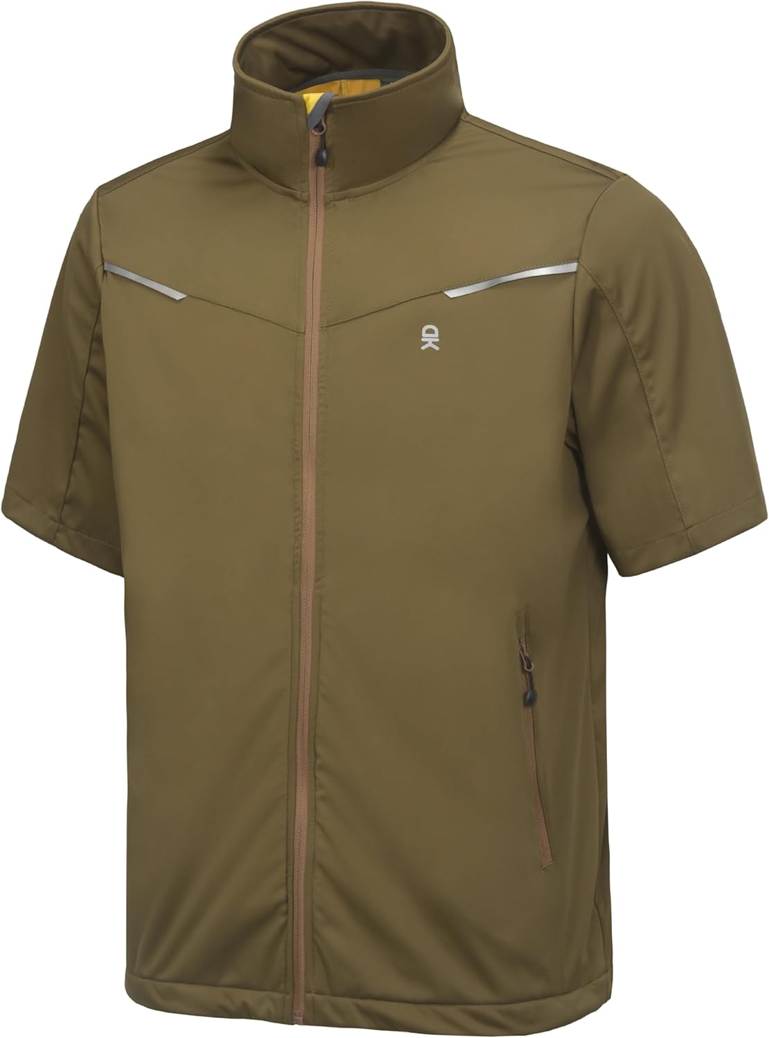 Little Donkey Andy Men's Lightweight Softshell Vests Short Sleeve Jackets for Golfing Hiking Running