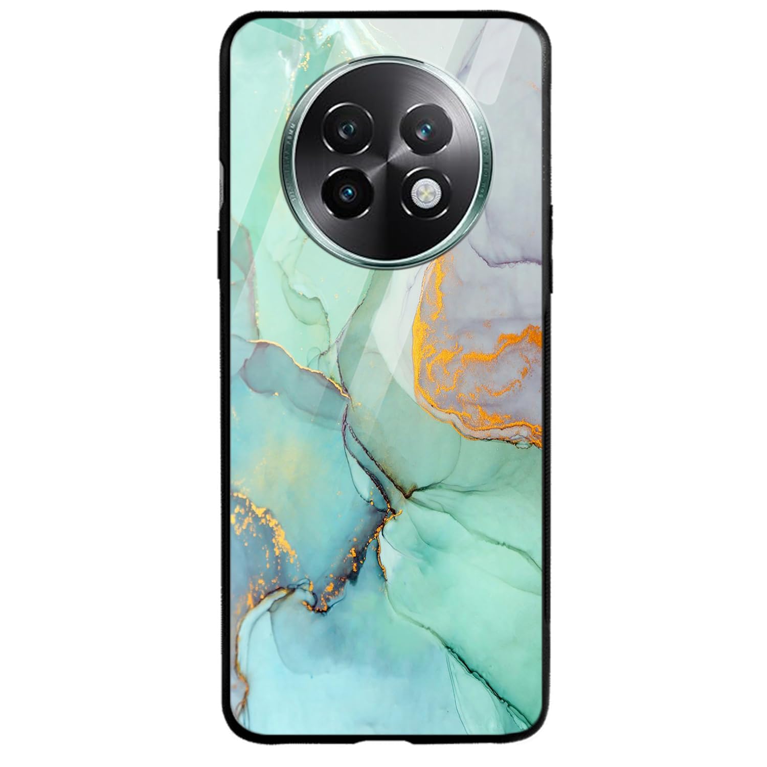 COLORflow Realme 13 Plus 5G Green Marble Case - Image 1